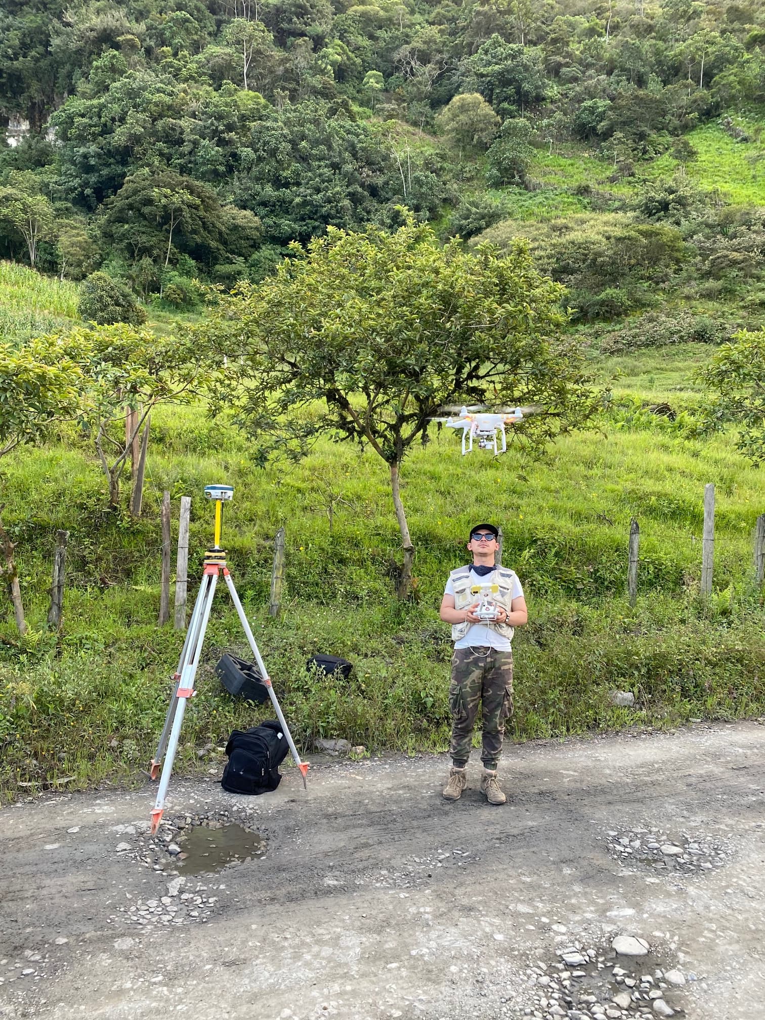 Mapeo y fotogrametría con drones (UAV) en zona rural
